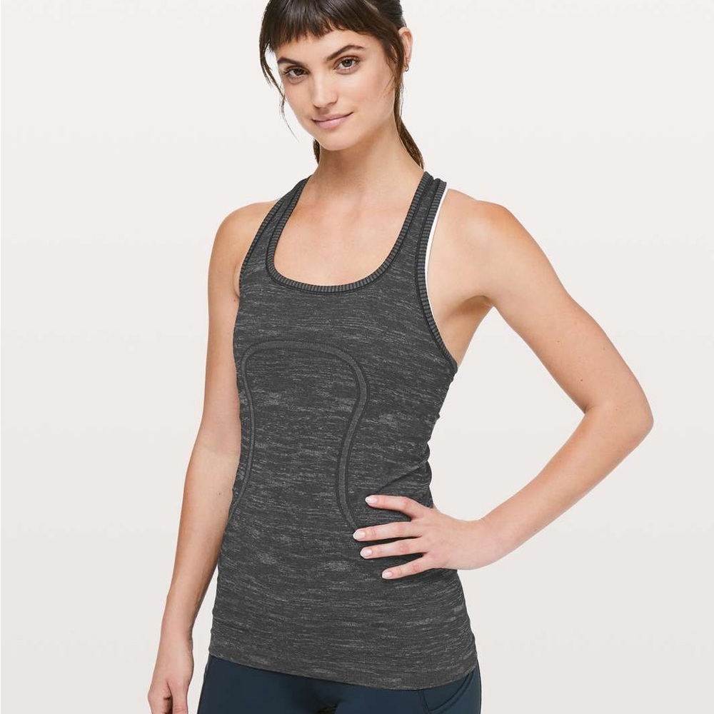 Lululemon Swiftly Tech Racerback Dark Heather Gray Size 4
